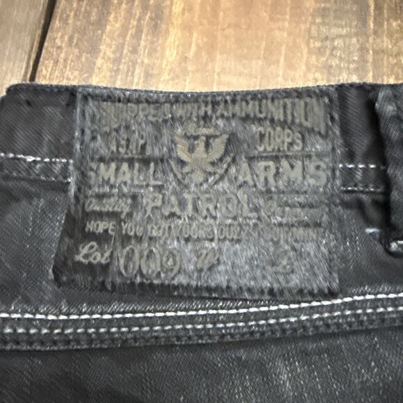 Men’s ASAP AKADEMIKS Small Arms Patrol Jeans, Black, 36x32, Vtg, Y2K, Distressed - Picture 2 of 11